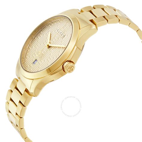 gucci yellow watch|gucci unisex watches.